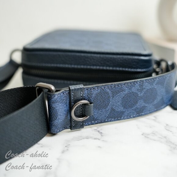 NWT Coach CAT78 Sullivan Crossbody Bag In Signature Canvas Denim/Midnight Navy - Picture 11 of 11